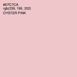 #EFC7CA - Oyster Pink Color Image